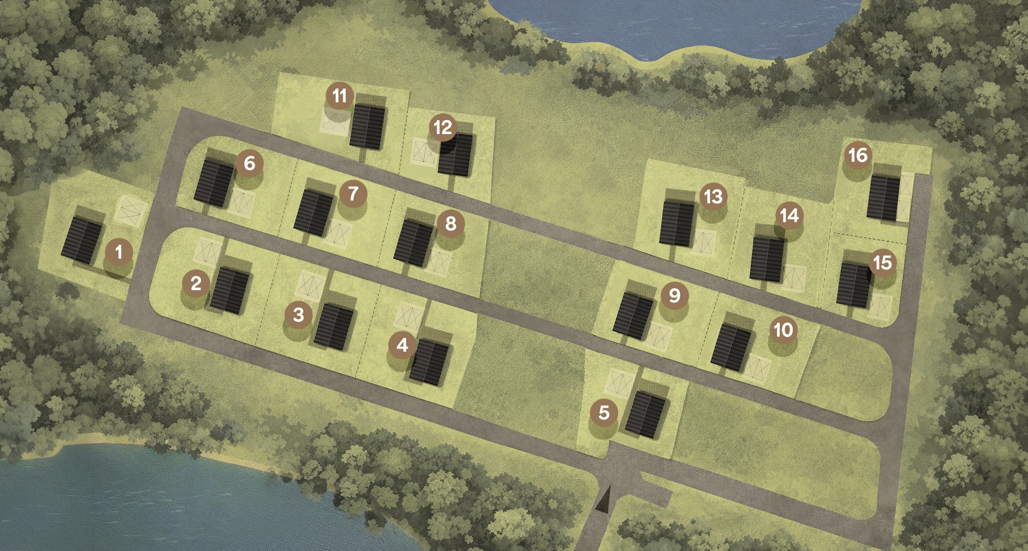 Plan zagospodarowania Oak Lake